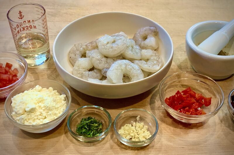 Greek Shrimp with Garlic and Feta